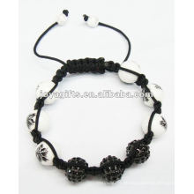 Schlagen Schmuck Armband, handgefertigte gewebte shamballa Kristall Kugeln Armband